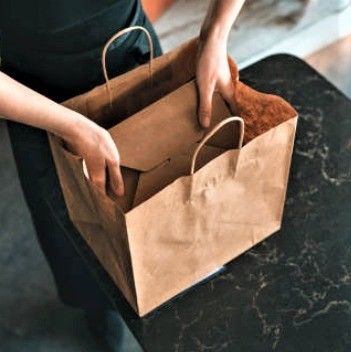 커스텀 패키지 솔루션을위한 초대 넓은 기본 브라운 크래프트 종이 쇼핑 가방