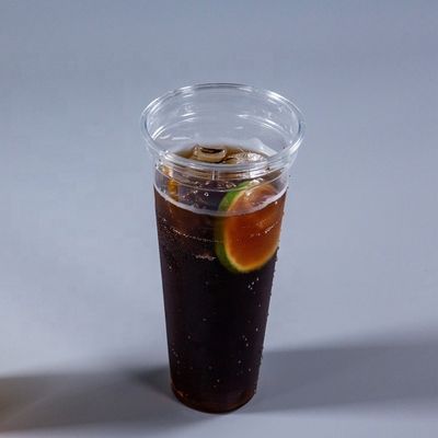 맑은 PET 맞춤 인쇄 밀크 쉐이크 스무디 돔 뚜?? 12oz 16oz 20oz 플라스틱 컵