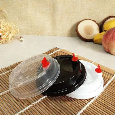 62mm/78mm/90mm/115mm 커피 뚜?? 흰색/검은 PP 플라스틱 스피퍼 뚜?? 커피 컵 덮개