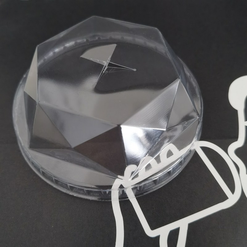 무료로 제공된 PET/RPET 플라스틱 평면 돔 다이아몬드 삽입 뚜??