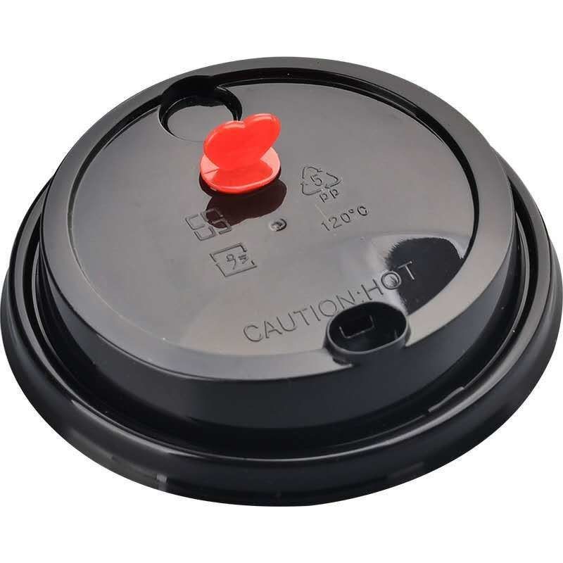 62mm/78mm/90mm/115mm 커피 뚜?? 흰색/검은 PP 플라스틱 스피퍼 뚜?? 커피 컵 덮개